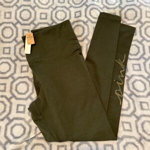 PINK Victoria's Secret Olive Leggings brand new